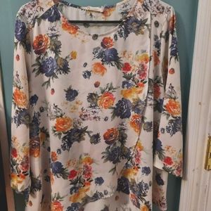 Lush Floral Dress Top